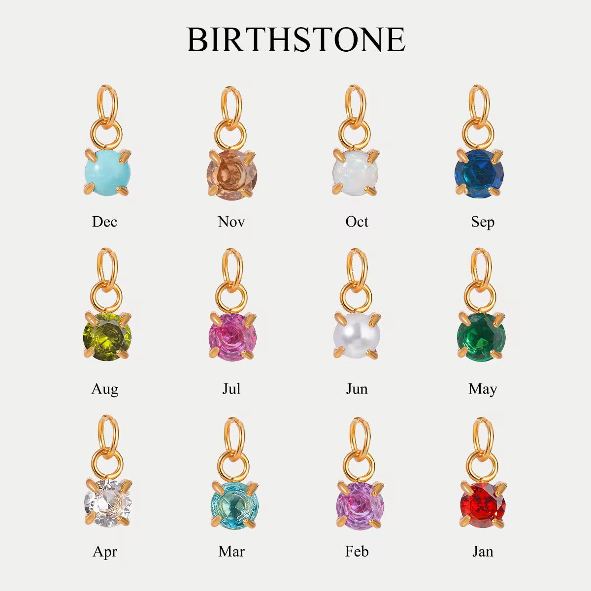 Birth Stone Charm
