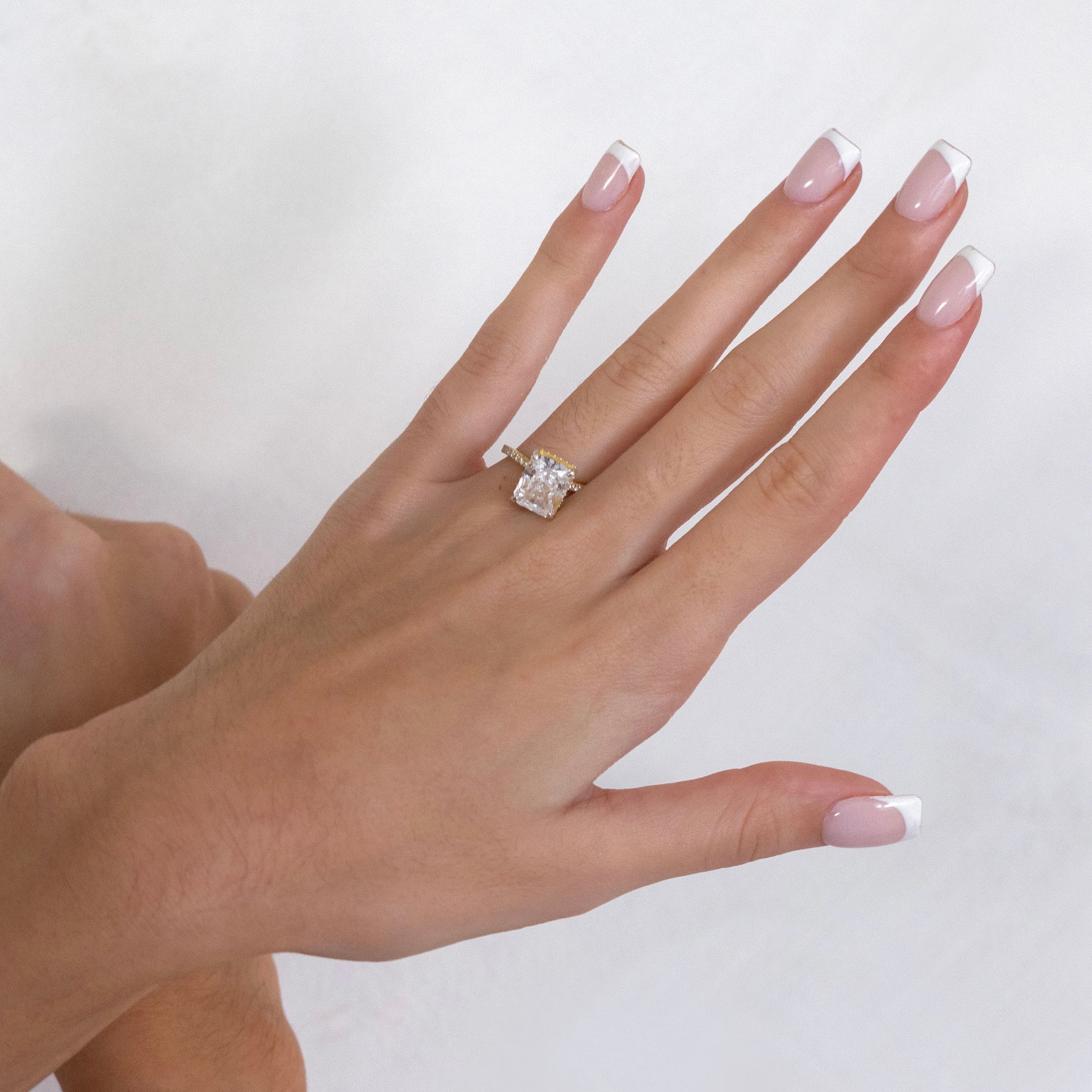 Andrea 4ct Crushed Ice Gold Vermeil Ring