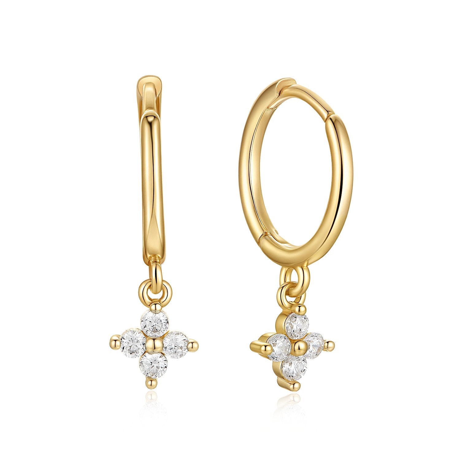 Dainty Flower 925 Silver Earrings