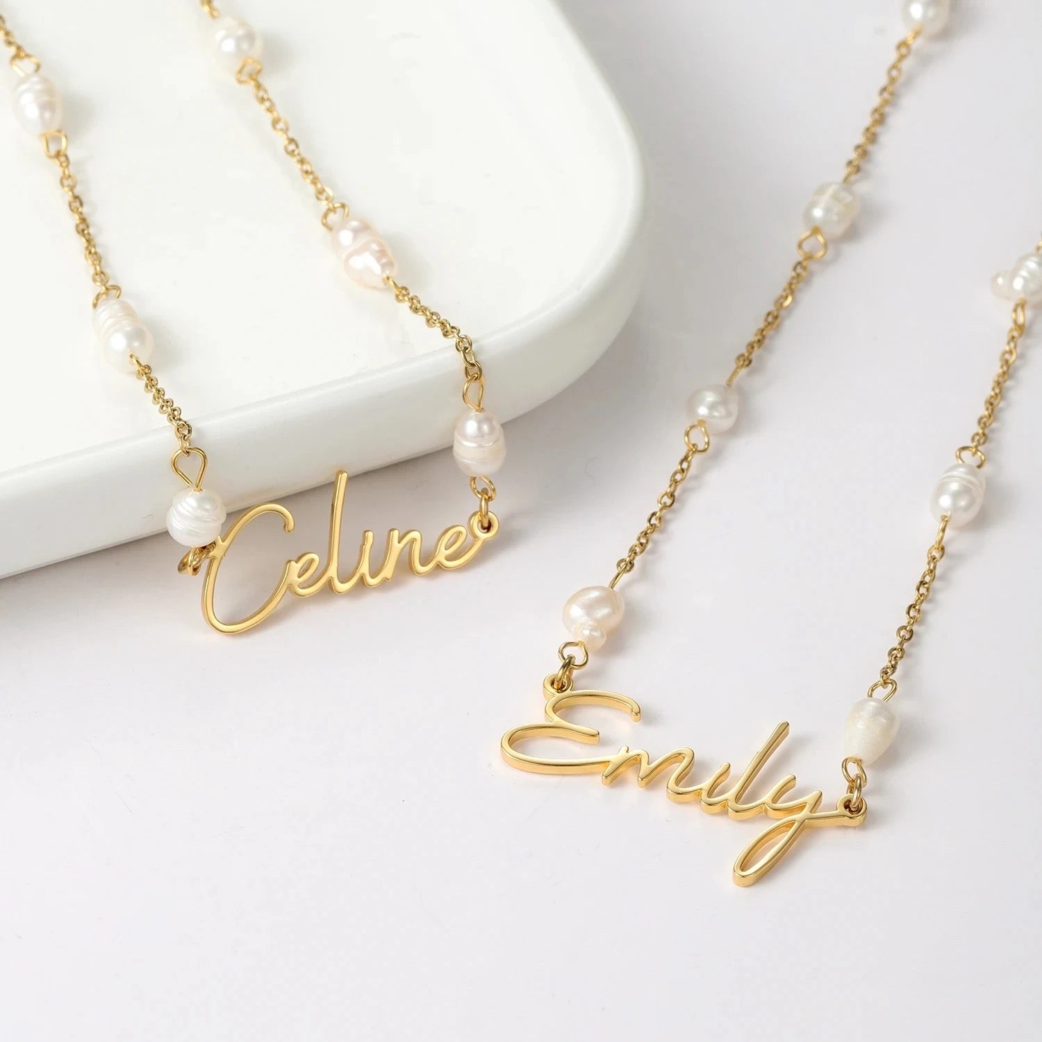 Pearly Custom Name Necklace
