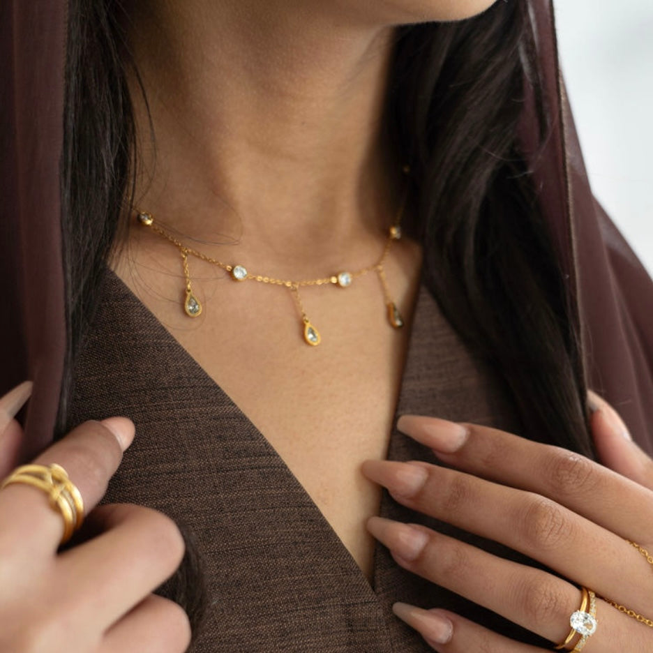 Jamila Droplet Necklace