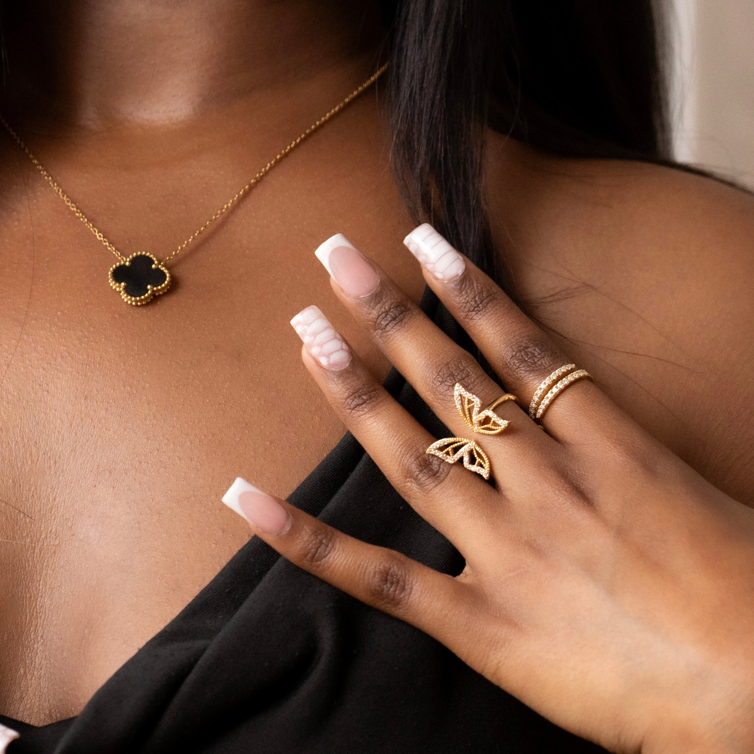 Layered Adjustable 18k Gold Vermeil Ring