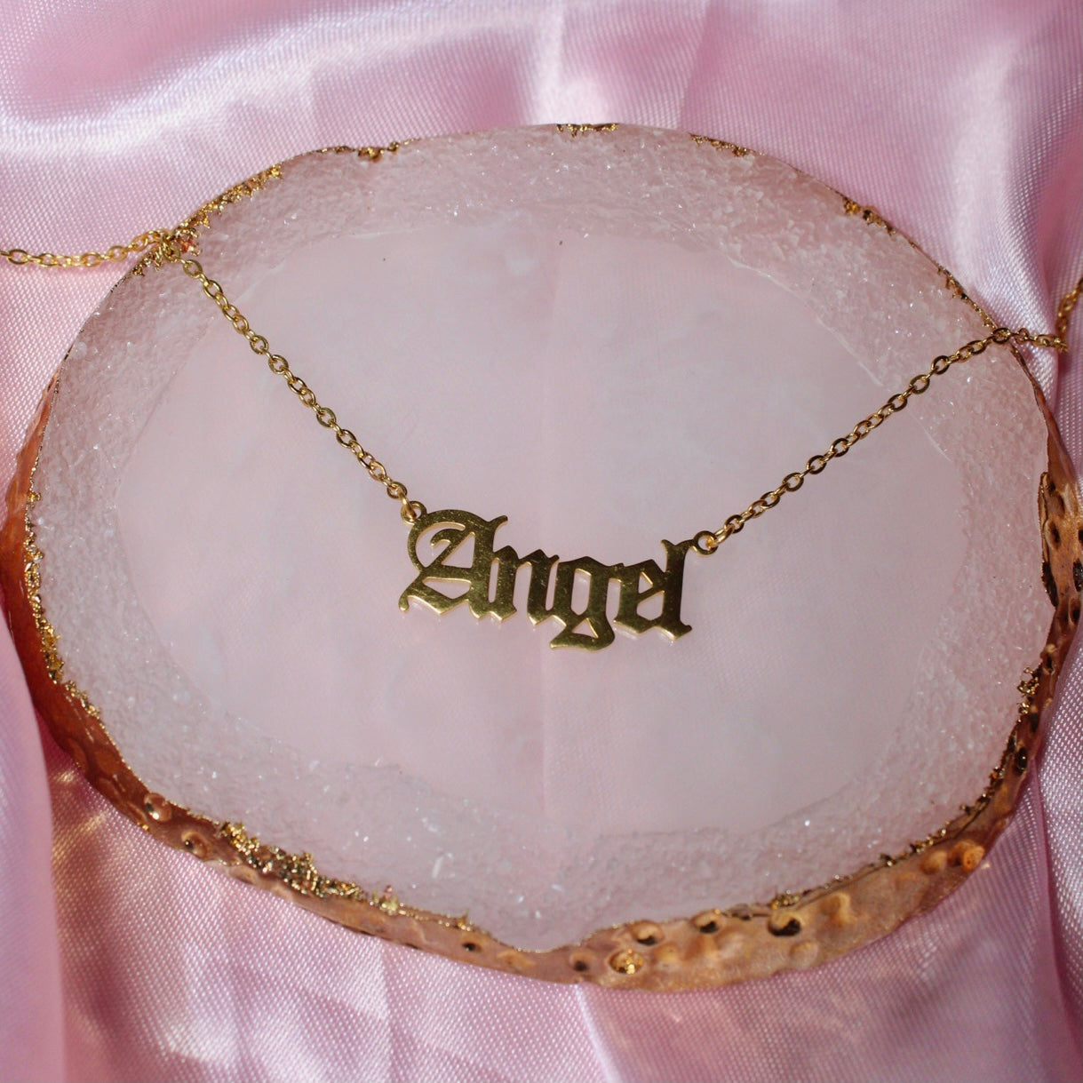 Angel 18k Gold Necklace - Muna Jewelz