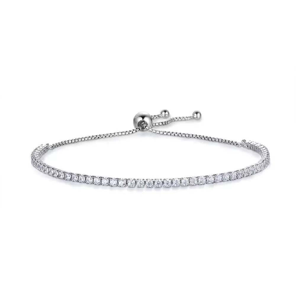 925 Silver Tennis Bracelet - Muna Jewelz Silver